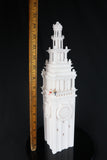 Miniature Clock Tower HO Scale for train model White