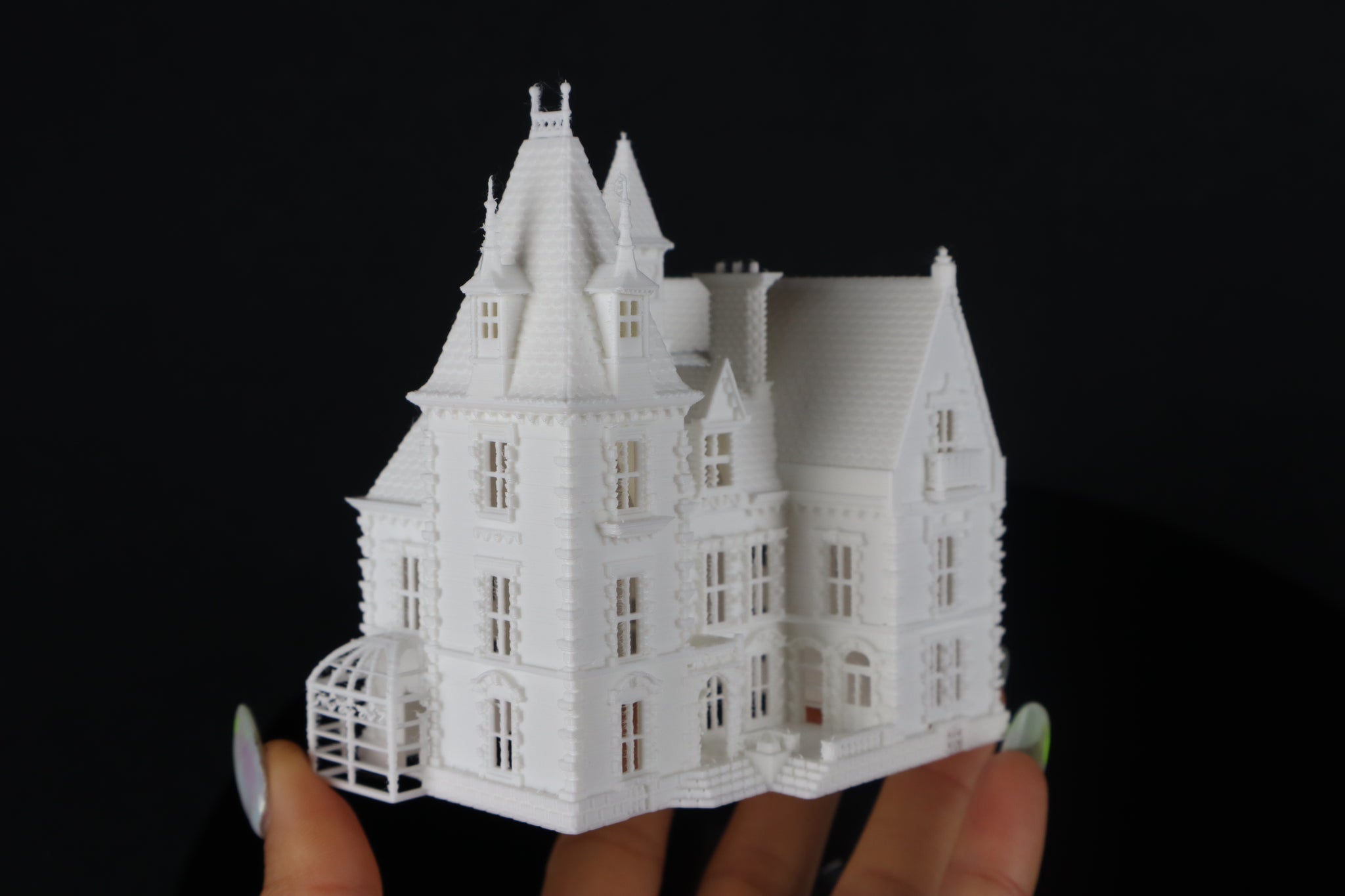 White dollhouse shop