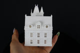 Tiny Dollhouse for Dollhouses Miniature "Crystal Manor" White by Gold Rush Bay