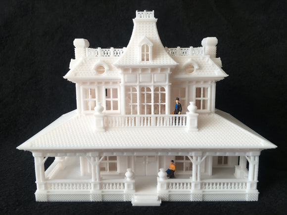 HO-Scale Miniature #15 Petticoat Hotel 1:87 Scale Built Assembled