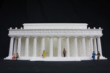 HO-Scale Lincoln Memorial Miniature Washington DC White + Interiors Capitol Collection