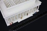 HO-Scale Lincoln Memorial Miniature Washington DC White + Interiors Capitol Collection