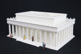 HO-Scale Lincoln Memorial Miniature Washington DC White + Interiors Capitol Collection