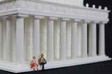 HO-Scale Lincoln Memorial Miniature Washington DC White + Interiors Capitol Collection