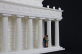 HO-Scale Lincoln Memorial Miniature Washington DC White + Interiors Capitol Collection