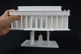 HO-Scale Lincoln Memorial Miniature Washington DC White + Interiors Capitol Collection