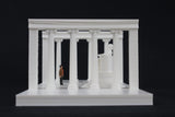 HO-Scale Lincoln Memorial Miniature Washington DC White + Interiors Capitol Collection