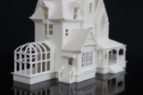Assembled Tiny dollhouse for dollhouses Practical Witch Magic Victorian House White Built 3 inches