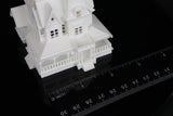 Assembled Tiny dollhouse for dollhouses Practical Witch Magic Victorian House White Built 3 inches