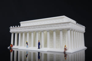 N-Scale Lincoln Memorial Miniature Washington DC White + Interiors Capitol