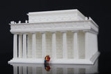 N-Scale Lincoln Memorial Miniature Washington DC White + Interiors Capitol