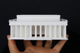 N-Scale Lincoln Memorial Miniature Washington DC White + Interiors Capitol