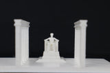 N-Scale Lincoln Memorial Miniature Washington DC White + Interiors Capitol