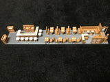 Gold Rush Bay COLOR HO Scale Train 50' Pullman Business Car Dining Interior