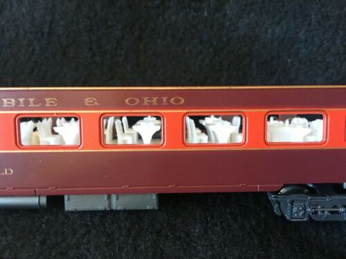 9 HO RIVAROSSI INTERIOR for 1930's DINER PASSENGER CAR WHITE IHC