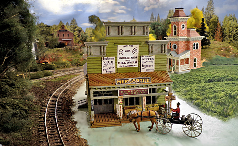 Miniature O Scale 1 48 Old West Frontier General Store Built