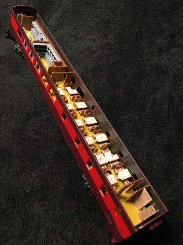 COLOR #9 HO RIVAROSSI INTERIOR for 1930's DINER PASSENGER CAR