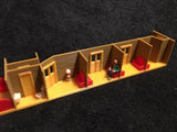 COLOR HO SCALE ATHEARN HEAVYWEIGHT OBSERVATION PASSENGER CAR TRAIN INTERIOR