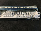 HO Scale Athearn Heavyweight Gray Business Dining Car Interior 60’ Pullman