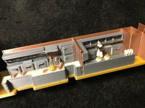 COLOR #9 HO RIVAROSSI INTERIOR for 1930's DINER PASSENGER CAR
