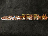 COLOR HO Scale Athearn Heavyweight Streamline Observation Car Train Interior 60’